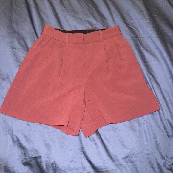 Aritzia Babaton Wilfred Effortless Short 0 NWOT Dusty Rose Pink Trouser - Picture 1 of 5